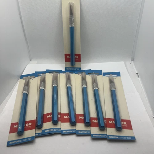 (8)Utility Knife, Box Cutter, High Precision Blade for Arts Crafts Hobby NOS Lot