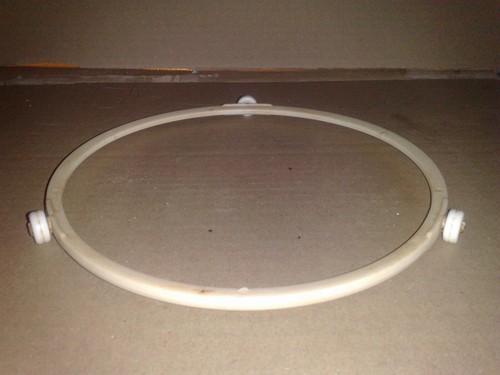 Mikrowellenofen Stützring-Rad /Drehkranz /Rollenring /Drehteller-Ring cremeweiß