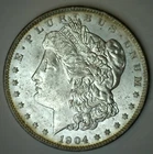 1904 O Morgan Silver Dollar Uncirculated $1 US Type Coin New Orleans Mint BU