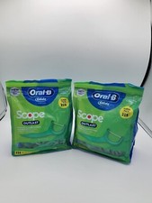 2 pack Oral-B Glide with Scope Outlast Dental Floss Picks, Mint, 225 Picks