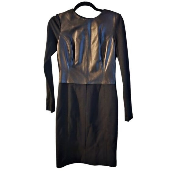 antonio melani leather dress Black Antonio melani leather dress size 2