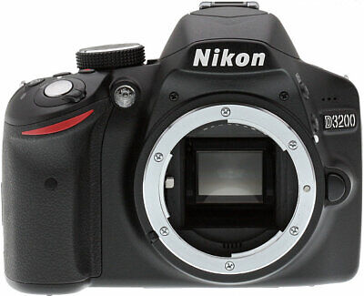 Nikon D D3200 24.2 MP Digital SLR Camera - Black (Body Only) for sale  online