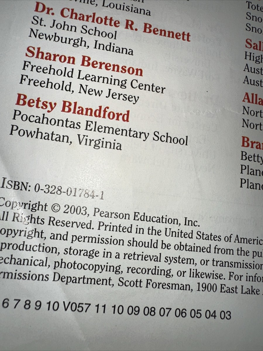 SCOTT FORESMAN SOCIAL STUDIES PEOPLE AND PLACES TEXAS Pearson