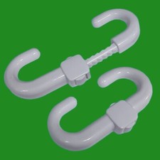 2x Cabinet Slide Lock For Handles, Knobs, Drawers, Cupboard, Home Child Safety