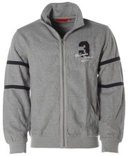 Signum Herren Sweatjacke Jacke Stehkragen Outdoor Grau L X1951