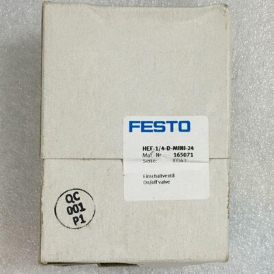 New FESTO HEE-1/4-D-MINI-24 165071 Start Valve Fast Shipping 1PC