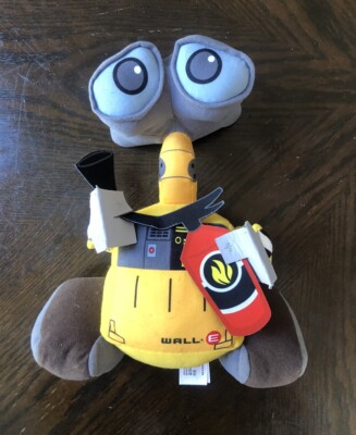 Disney Parks Pixar 12  WALL-E Plush Stuffed Animal Robot With Fire Extinguisher