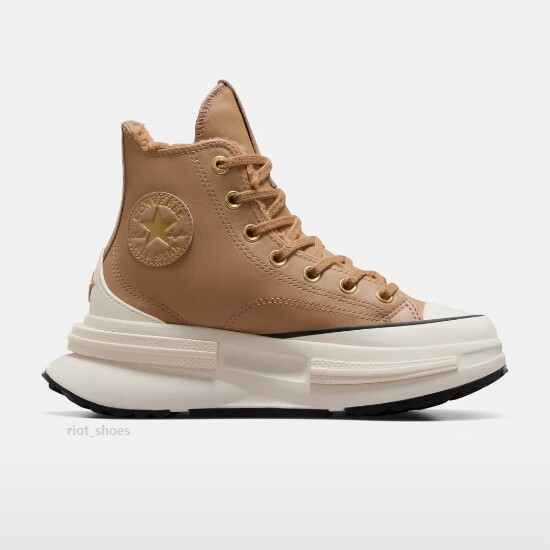 Converse Run Star Legacy Leather & Fur Sherpa Coffee Rum - A12441C