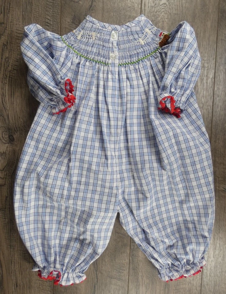 Baby Girl Clothes Zuccini 3 Month Dressy Farm Cow Bubble Outfit - Image 4 of 4