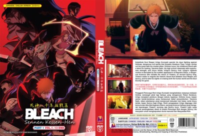 DVD ANIME BLEACH:SENNEN KESSEN-HEN PART 1 VOL.1-13 END REGION ALL