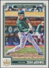 2019 Panini Diamond Kings Matt Chapman Team Heroes Athletics Blue Jays #TH-4