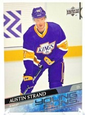 2020-21 Upper Deck Austin Strand Young Guns #722 RC Rookie Los Angeles Kings
