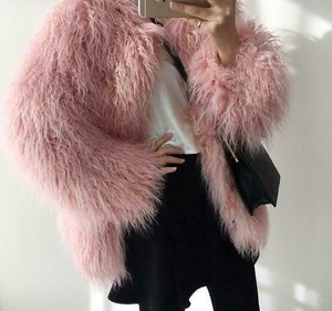 fluffy feather jacket
