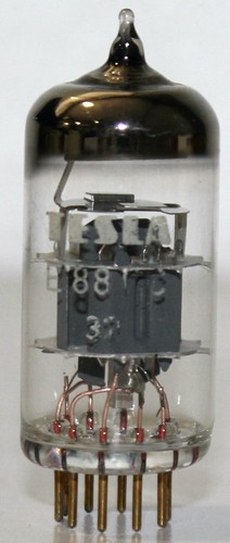 E88CC TESLA Clear Glass Gold Pins Amplitrex AT1000 Tested #1504001 - Picture 3 of 8