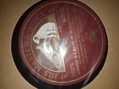 Vintage 78 Rpm Records Tchaikovsky Serenade In C Major Op 48 No 6 Of 8 Russian Ebay