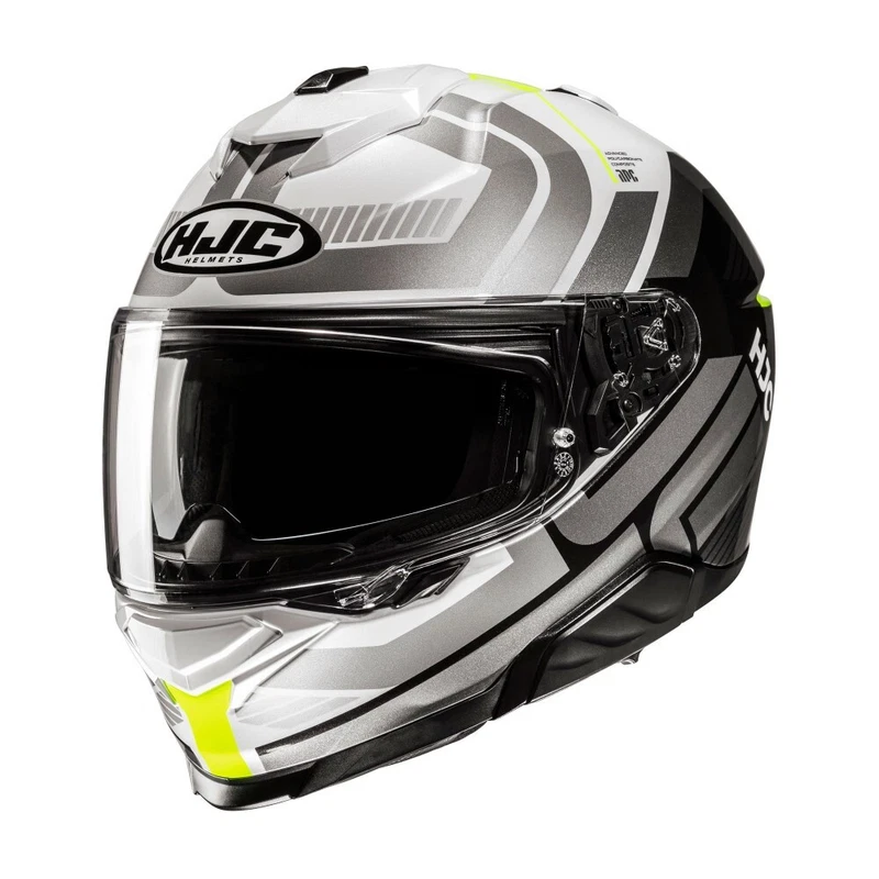 HJC I71 Viz Fluo Yellow Grey Silver