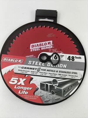 Diablo D0648CF 6-1/2" x 48T Steel Demon TCG Cermet Ferrous Circular Saw BLADE