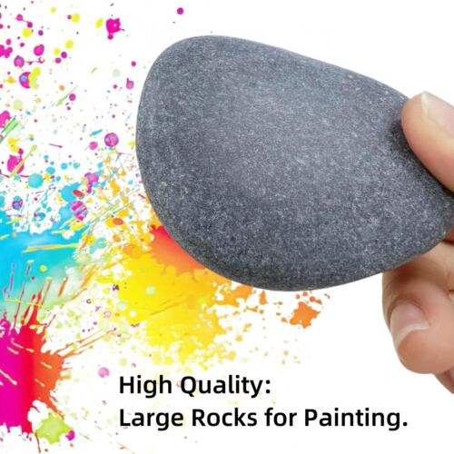 42 Pcs Smooth DIY Painting Rocks 2.0"-4.0" Flat Medium & Large for Crafts Art... - Picture 3 of 6
