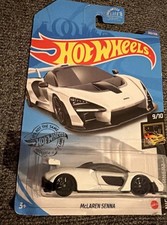 Hot Wheels McLaren Senna, White 233/250 Nightburnerz 9/10