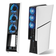 Cooling Fan for PS5 Slim, Upgraded Quiet Cooler Fan with LED PS5 Slim fan
