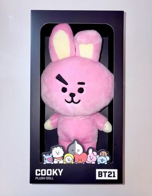 Official BT21 Plush Doll Cooky Pink Line Friends