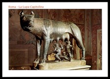 Postcard Roma - Capitoline Wolf Statue, Rome, Italy