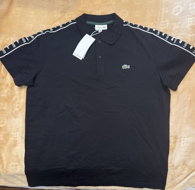 Lacoste Poloshirt Herren. Gr. XL. Schwarz Kurzarm. Neu