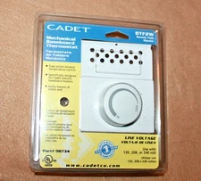 CADET built-in Baseboard Heater Thermostat Double Pole (4-Wires) BTF2W 08734 New
