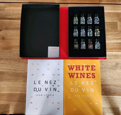 UNUSED Le Nez du Vin WHITE Wine Aromas Kit 12 Piece Sommolier Wine Education 