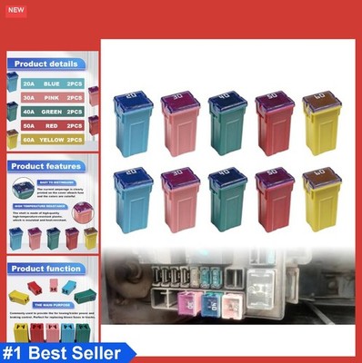 Jcase Fuse Kit Mini Tall Profile 10 Pack 20A 30A 40A 50A 60A Car Truck SUV