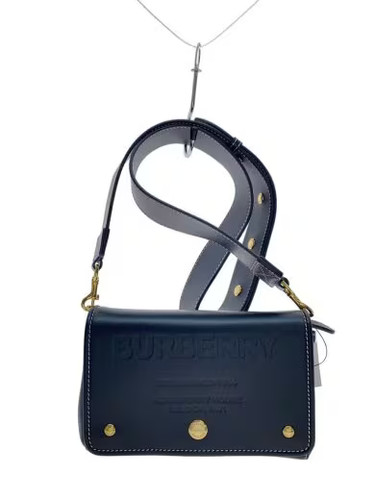 BURBERRY Crossbody Bag / Leather / Black