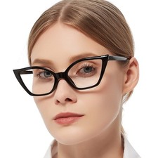 MARE AZZURO Cat Eye Reading Glasses Women Black 1.00