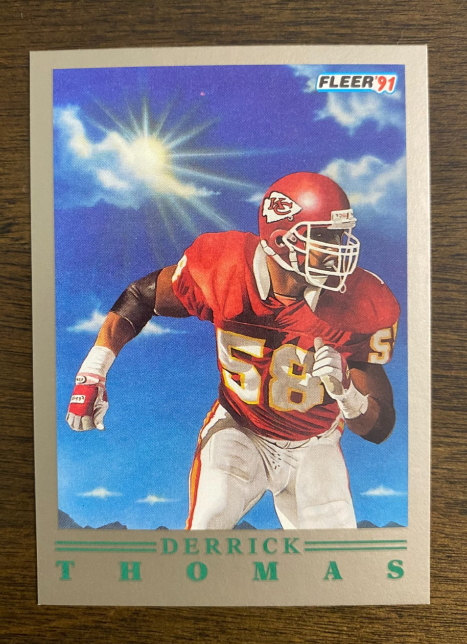 1991 Fleer Pro Vision Derrick Thomas #9 Chiefs