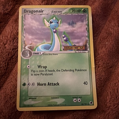 Pokémon Dragonair 28/101 Uncommon Dragon Frontiers Stamped Holo Card 2006