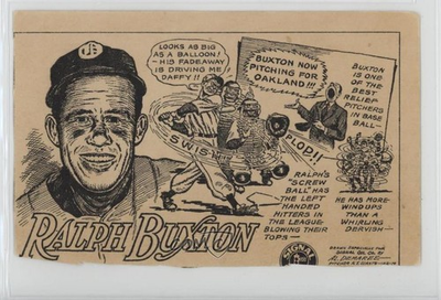 #ad #ad 1947 Signal Oil Pacific Coast League Ralph Buxton 0q5 $9.39