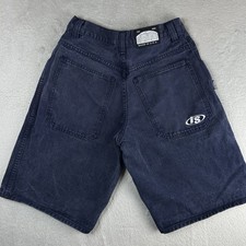 Vintage Interstate Baggy Skater Shorts 30 Waist Navy JNCO 90s Y2k USA Made IS