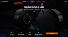 RobStride 02 QDD 17Nm(Rated6Nm) actuator dual encoder 48V 78.5*45.5mm NEW