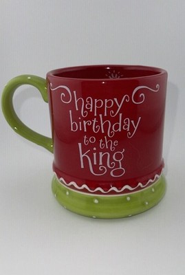 Blessings Unlimited Ceramic Happy Birthday to the King Collection Mug