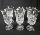 Waterford Lismore Stemmed Iced Tea Goblet Glasses Set Of 6 Vintage Crystal
