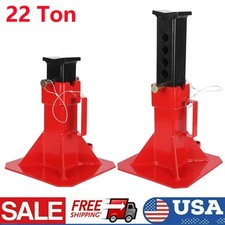 1 Pairs 22 Ton Car Jack Stand Heavy Duty Pin Type Adjustable Height 13-19 Inch