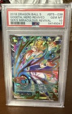 Gogeta Dragon Ball Super 2018 Miraculous Revival BT5-038 Super Rare Foil PSA 10