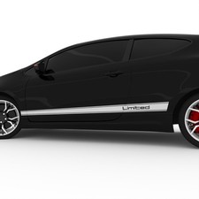 Motorsport Vinyl Aufkleber | 220 cm | Seitenstreifen Set | Tuning Dekor | N6D30B