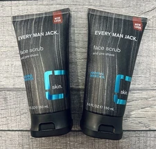 Every Man Jack Face Invigorating Scrub and Pre Shave Signature Mint 5oz (2-Pack)