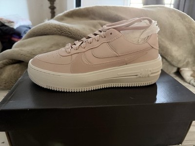 Nike Air Force 1 PLT.AF.ORM Platform Pink Oxford Leather DJ9946-602 Women
