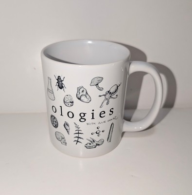Ologies With Alie Ward Coffee Mug Rare HTF Science Studies White Ceramic 