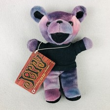 Grateful Dead Bean Bear JERRY GARCIA Plush Liquid Blue 1998 Tag 2nd Edition 7"