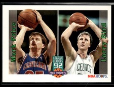 1992-93 Hoops #322 Mark Price / Larry Bird Celtics Basketball Card 2802G