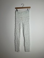 Vintage 1970  s Pants Women  s White Lace Rouched Bloomer Legging Lingerie Intimat