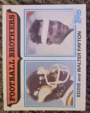 🏈🔵1982 Topps Football Brothers Eddie and Walter Payton Football Card #269