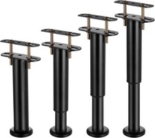 lzijun 4 Pezzi Piedi Letto 18-32cm Piedi per Rete a Doghe Gambe Regolabili per